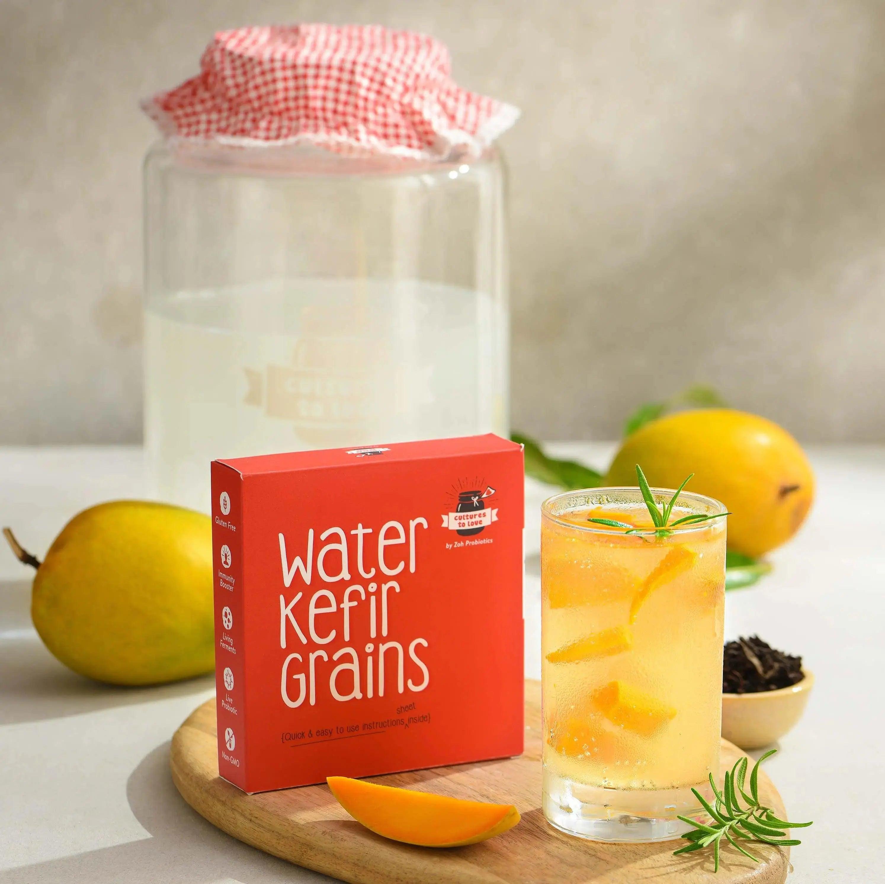 Premium Water Kefir Grains for Probiotic Beverages