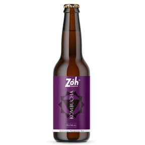 Front View of Floral Zoh Kombucha: Distinctive Floral Ingredients, India