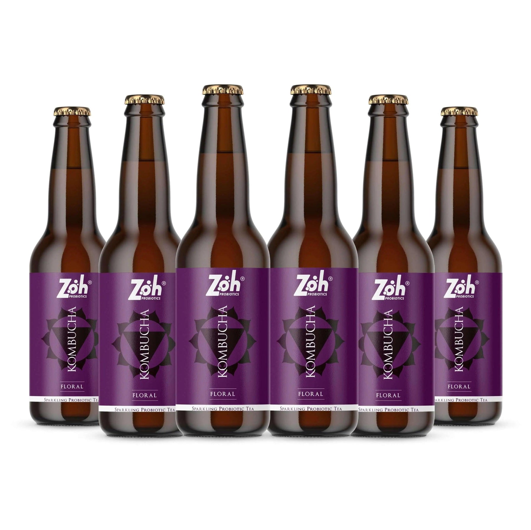 Zoh Floral Kombucha 6-Pack: Flower-Powered Health, India's Natural Energy Drink