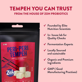 Bulk tempeh in Mumbai: Trustworthy Zoh Peri Peri, Nutritionist-founded, Organic Ingredients, GMP