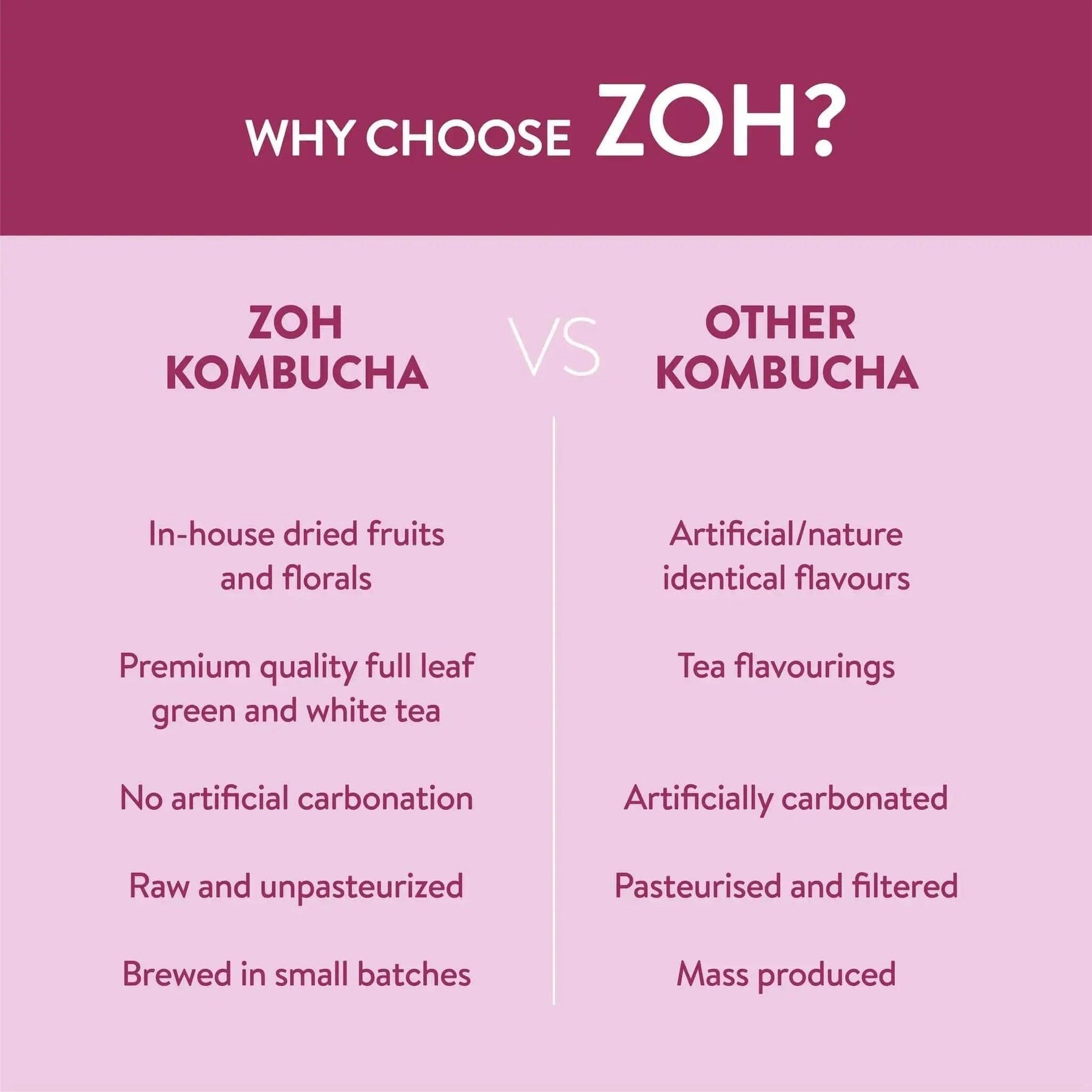 Zoh Berry Kombucha India: Premium Quality, No Artificial Additives, Antioxidant-Rich, Enhance Immunity