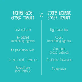 Homemade Vs Store-Bought Greek Yogurt Infographic by Zoh Probiotics