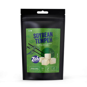 Bulk tempeh Mumbai: Front view of Zoh Plain Soybean, locally sourced, sustainable