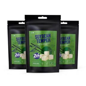 Bulk buy eco-friendly Zoh Plain Soybean Tempeh pack of 3: Savory protein-rich meals in Mumbai